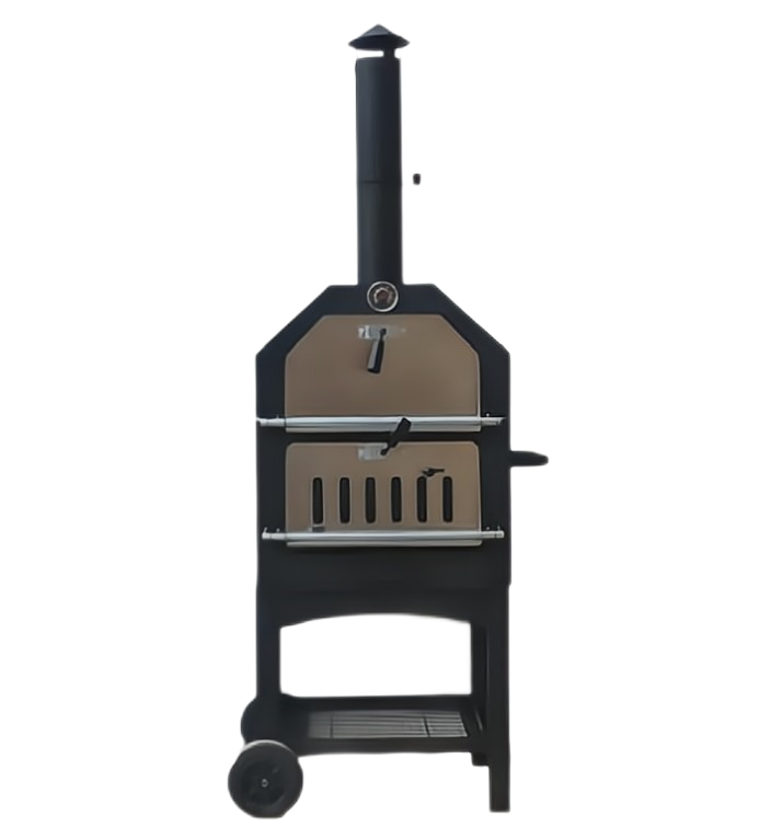 YOHO High Quality Outdoor Garden Multi-functional Pizza oven  with Stand Easy to Move  Wood Fired Pizza Oven