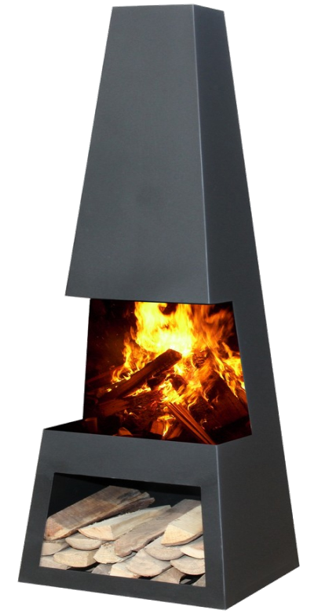 Outdoor Garden Metal fire pit OEM Customized charcoal/wood burning stove grills Fire Pit with BBQ grill