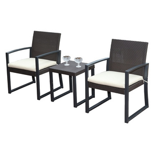 YOHO Outdoor Patio furniture Plastic Rattan Garden Sets Rattan Sofa small reception desk sofa chair sectional sofa set