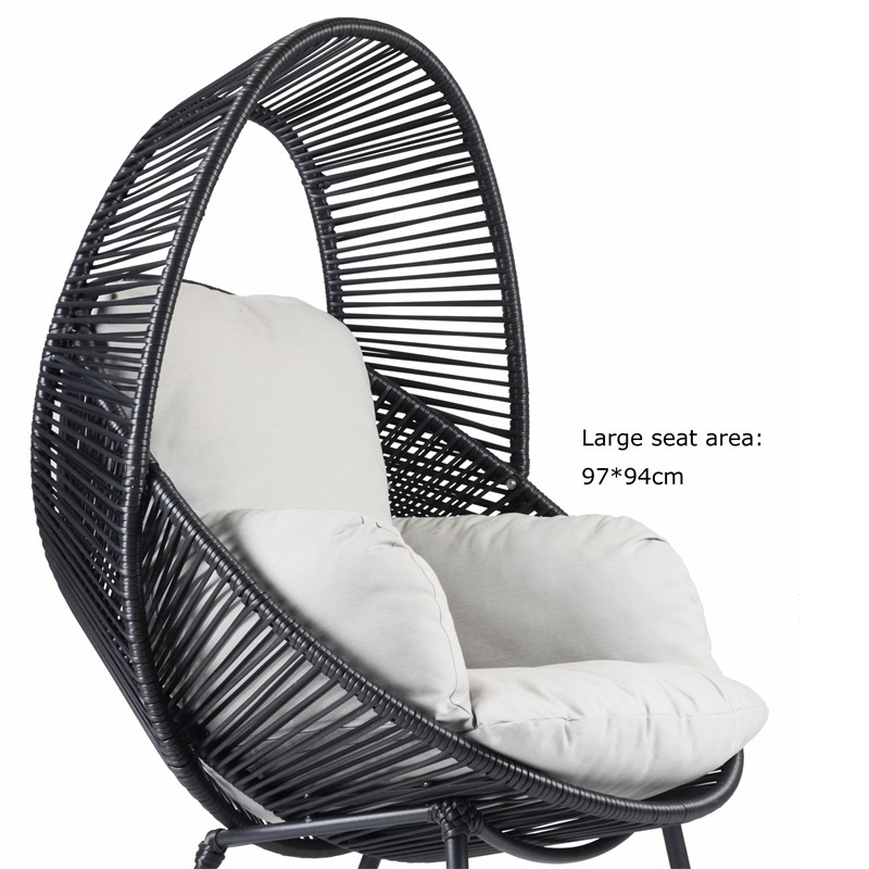 Yoho Garden furniture egg chair swing zero gravity chair outdoor wicker egg chair