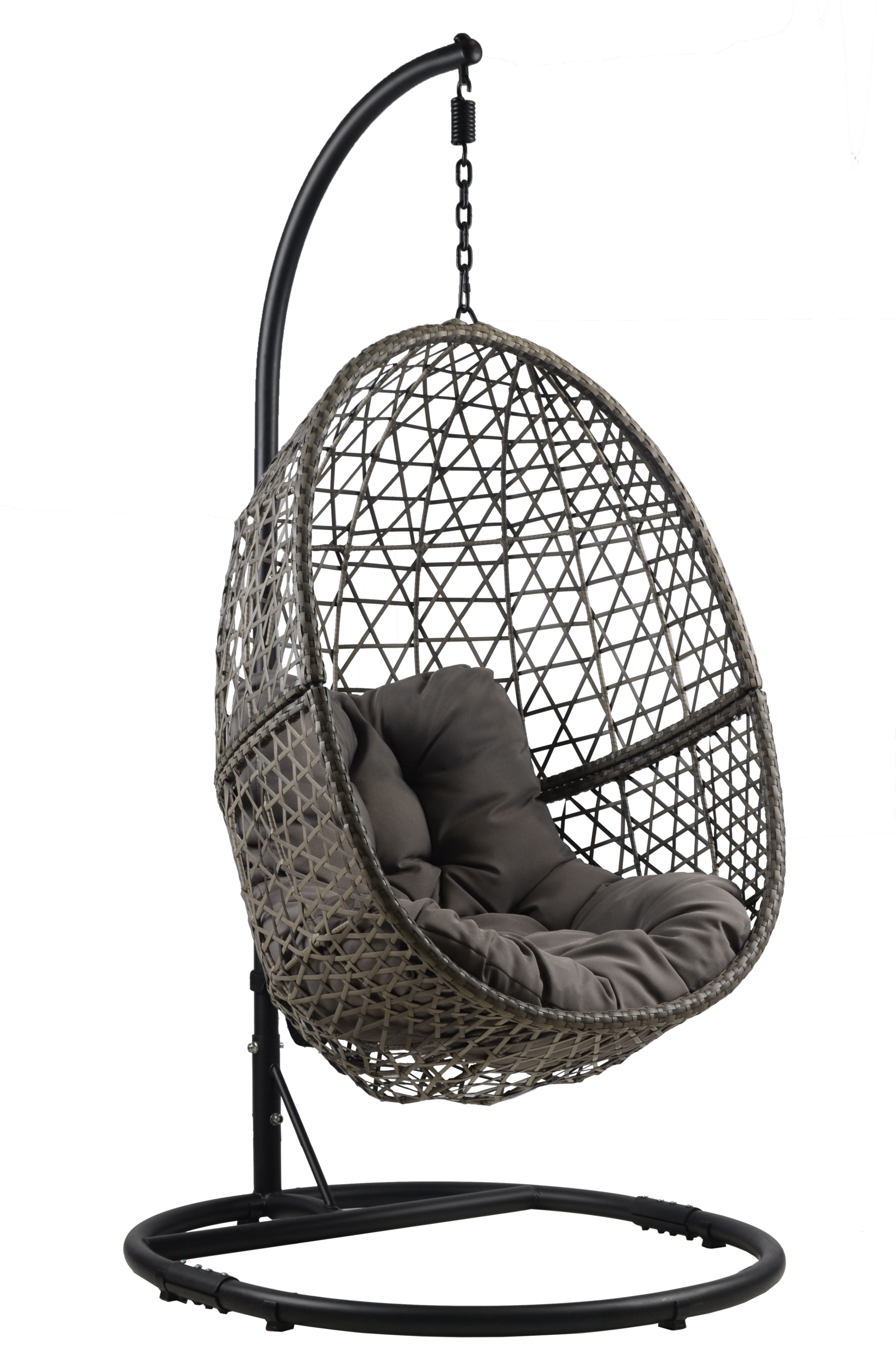 Yoho Wholesale Hot sale High Quality Rattan swing chair Outdoor Garden Patio Bedroom hanging egg chair swing with stand