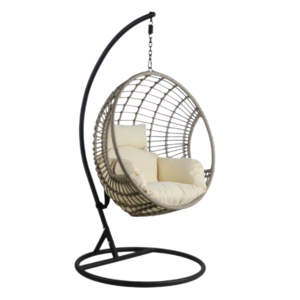 Yoho Wholesale Hot sale High Quality Rattan swing chair Outdoor Garden Patio Bedroom hanging egg chair swing with stand