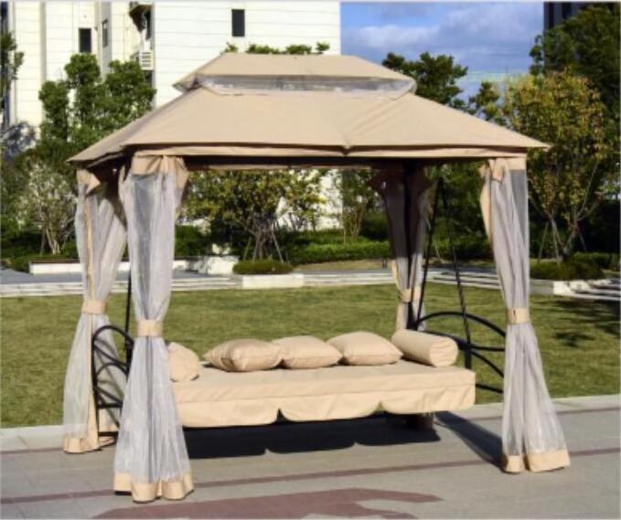 Yoho High Quality Metal Outdoor Gazebo Swing Patio Chair with Canopy Premium Patio Swings