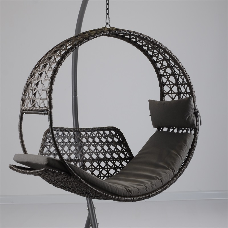 Outdoor And Indoor Luxury Garden Rattan New Design KD Hanging Egg Chair