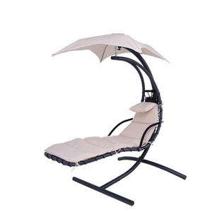 Outdoor Sun Lounger With Canopy Hammock Swing Dream Hammock