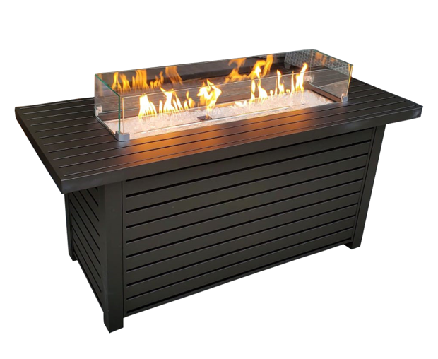 Wholesale outdoor Outdoor Steel Rectangle Fire Table Gas fire pit Burner Outdoor Propane Fire Pit Table