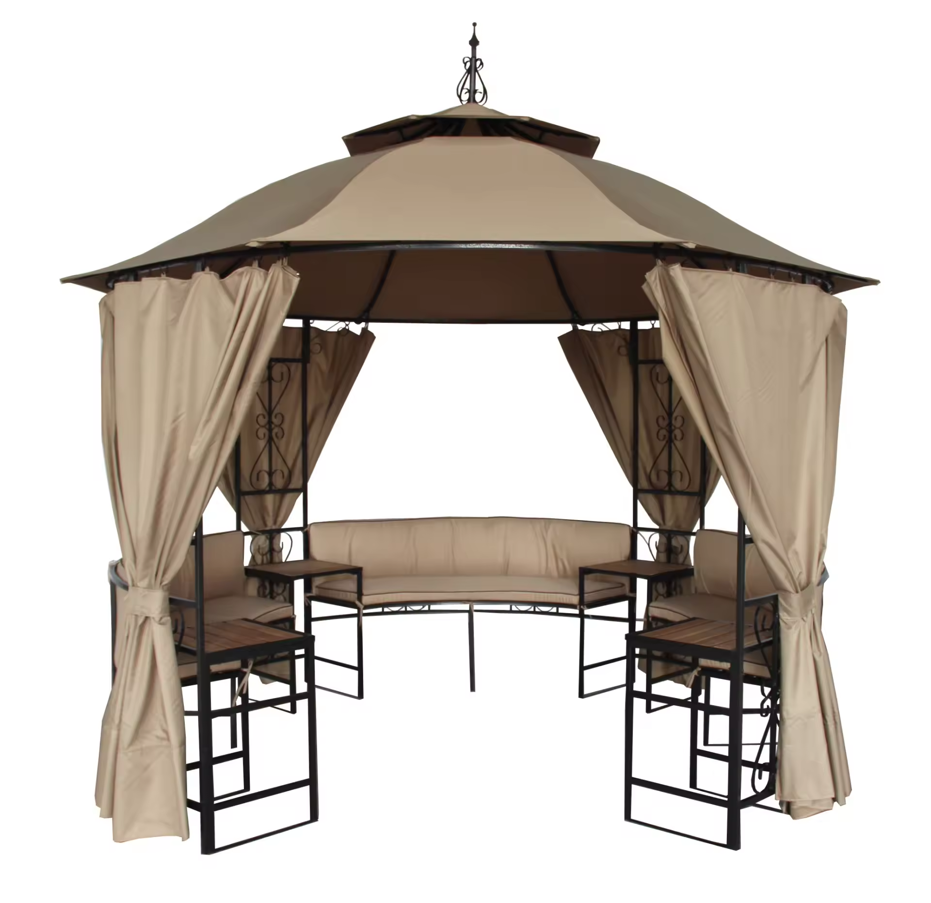 Yoho bar gazebo beer bar 244x244x250cm Metal Garden Gazebo with Table and Bar Chair