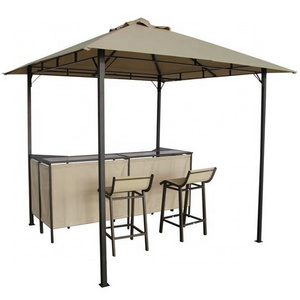 Yoho bar gazebo beer bar 244x244x250cm Metal Garden Gazebo with Table and Bar Chair