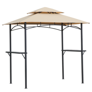 Yoho Outdoor Double Roof Gazebo 244*152*250cm Steel Polyester Sidewall Panels garden sunshade gazebo tent