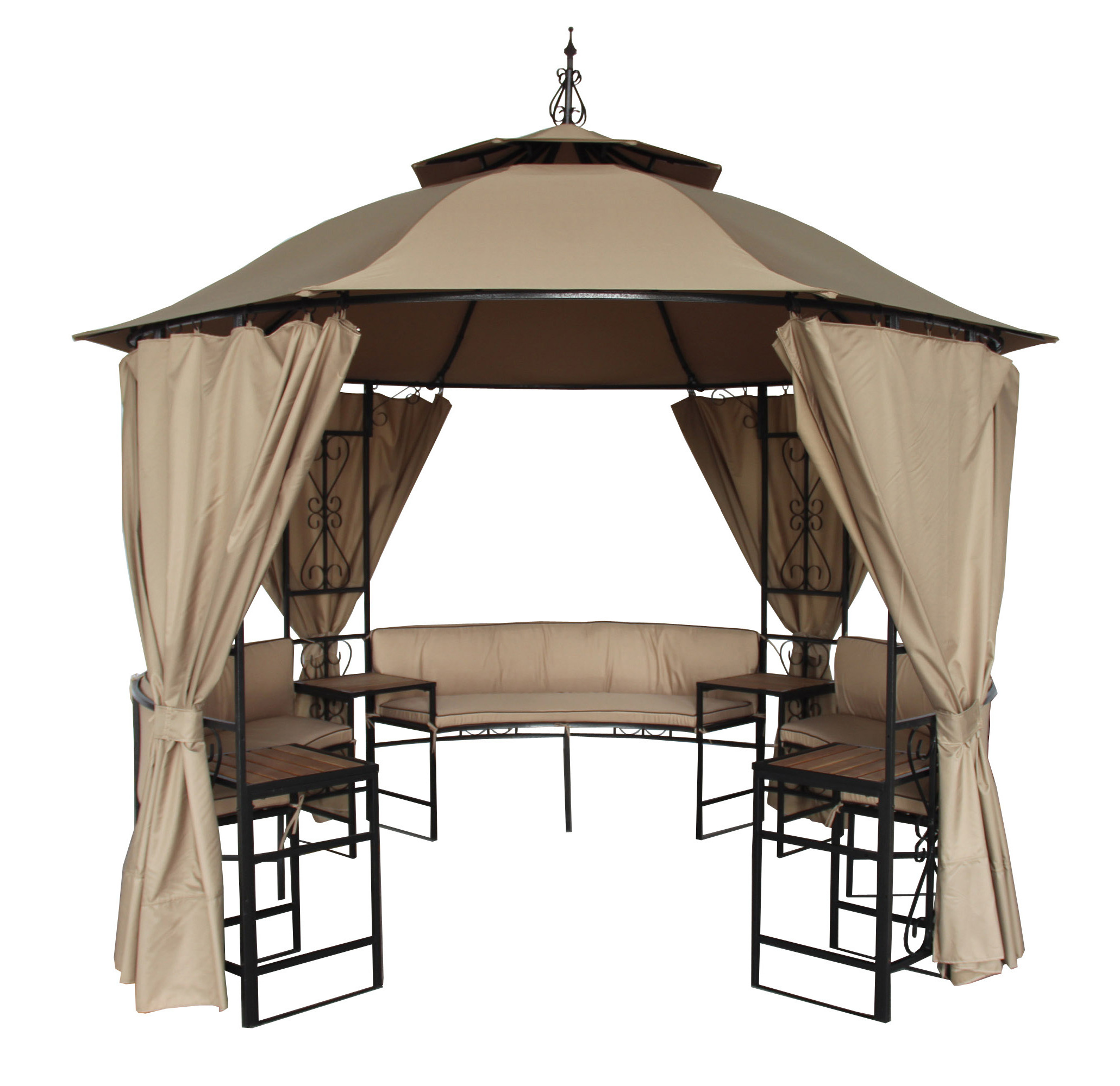 Patio Gazebo 3x4 Iron Gazebo Steel Garden with Side Wall L Customized Outdoor Decoration Aluminum Gazebo Aluminum Rooftop Tent