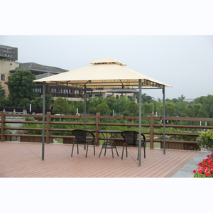 YOHO Outdoor Movable Sunshade PVC Garden Arch Wood and Metal Frame Pergola Aluminum Gazebo for Trade Show Tents