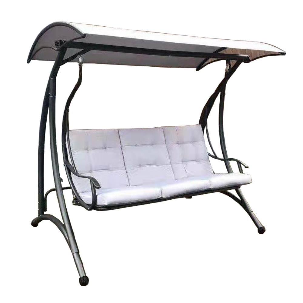 YOHO Hot selling Patio 3 Seater Steel Garden Swing Outdoor furniture Patio Swings leisure hanging garden swings chair