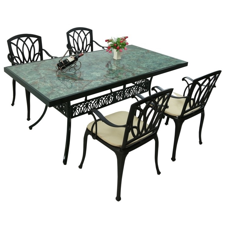 Yoho Classic Cast Aluminum Patio Furniture Garden Furniture For Decorativas Aluminum Bistro Sets