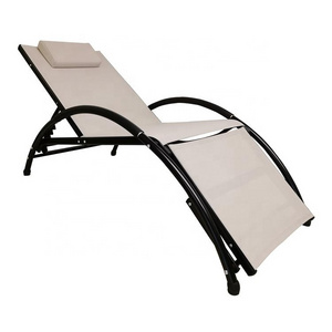 YOHO Outdoor Sun Lounger Pool and Patio Gym Ledge Lounger Comfortable Sunshine Seating Furniture