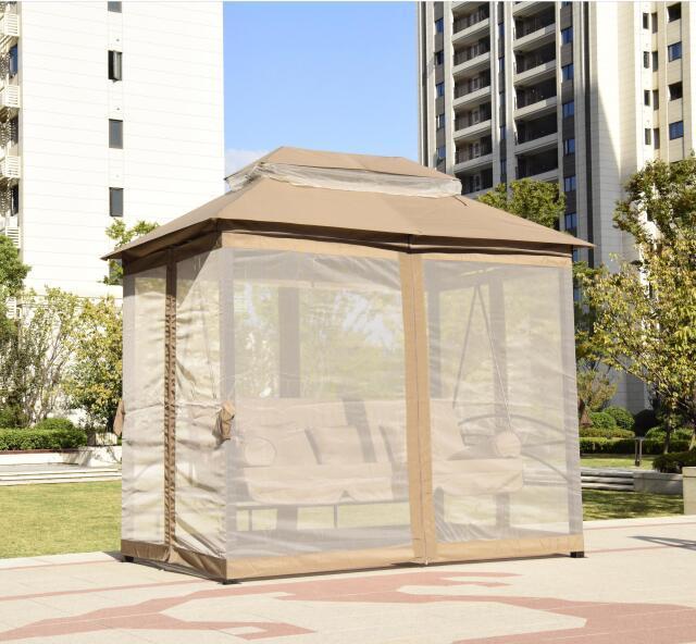 YOHO Hot sale Outdoor Luxury Multi-function Can be used as a bed and chair Gazebo Swing 3-seat With Canopy