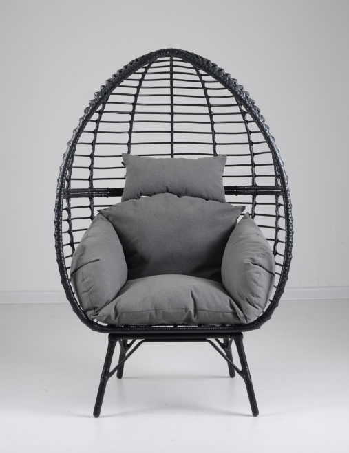 Nordic luxury Chair Wricker rattan egg Shaped Personality Eggshell Sofa Leisure Balcony Chair Outdoor Garden Furniture