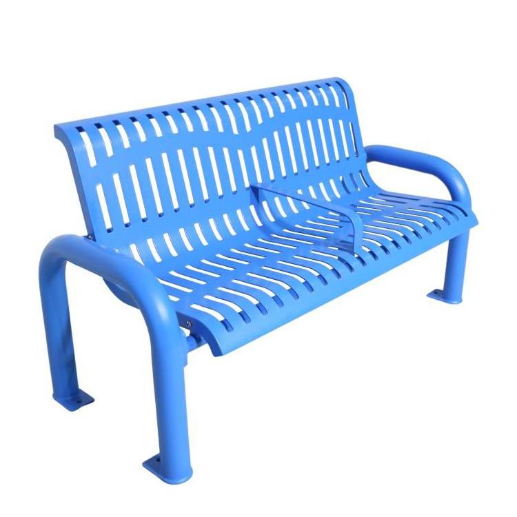 YOHO High Quality Outdoor Public Bench With Thermoplastic Coating Outside Bench For Garden Park