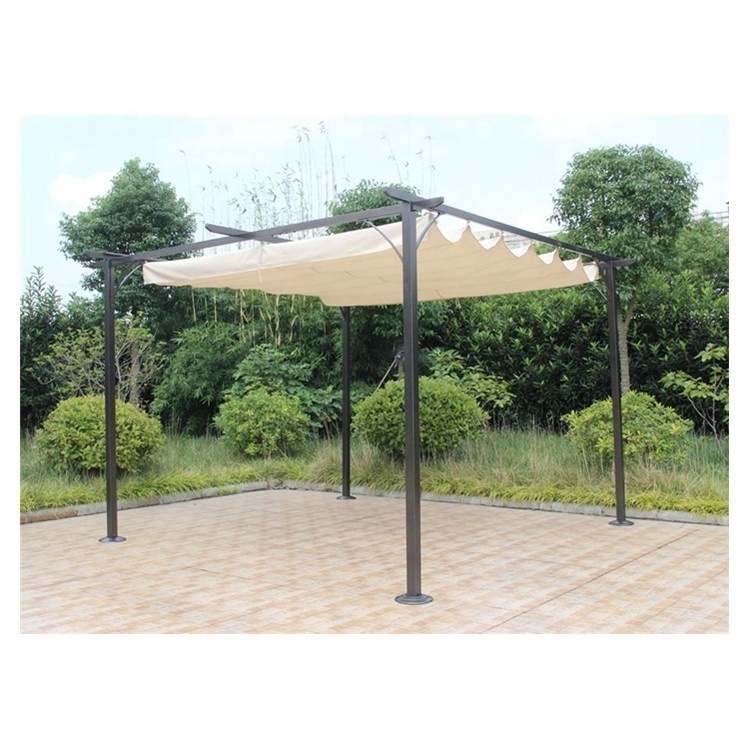 YOHO Six side luxury garden gazebo aluminium frame with 6 fabric curtain patio gazibo gazebo outdoor