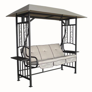 YOHO Leisure Modern Garden Patio Used Garden Rattan Wicker Gazebo Hanging Outdoor Furniture Swing Bed