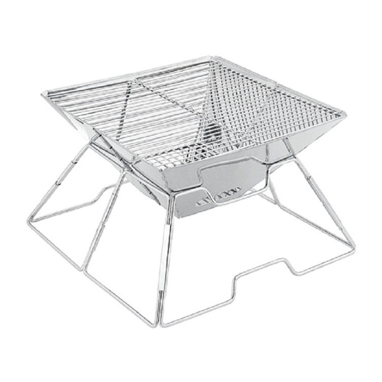 Outdoor Portable Stainless Steel Barbecue Camping Folding Charcoal BBQ grill