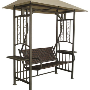 Outdoor patio garden loveseat chair  gazebo swing