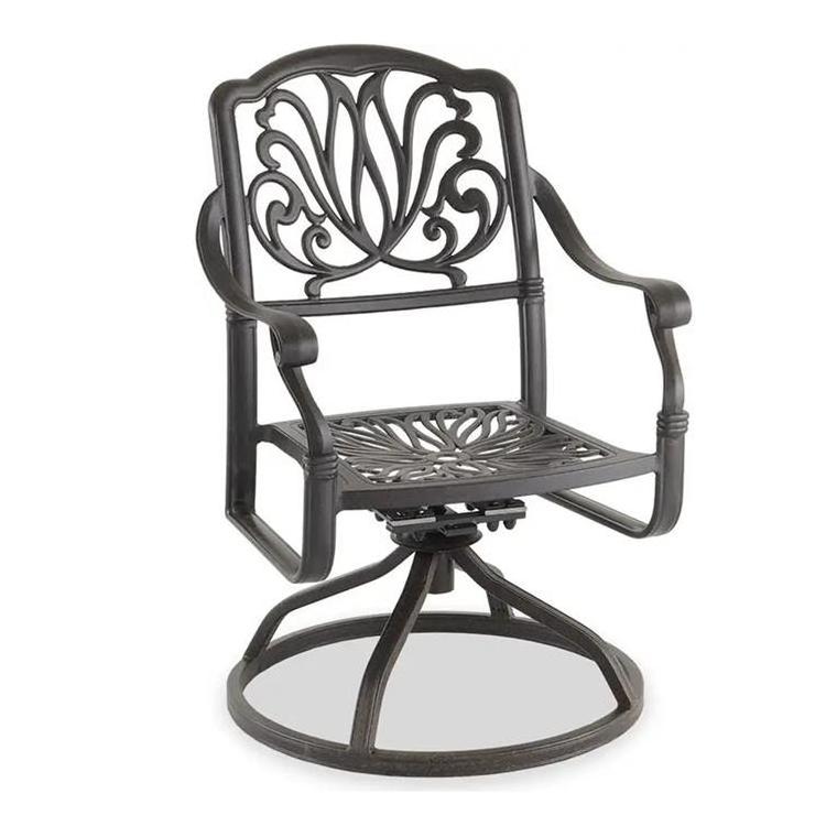 Bistro swivel chair cast aluminum armchair garden patio furniture swivel chair