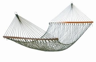 Portable hanging hammock bed camping garden patio hammock outdoor fabric hammock bed with wood bar