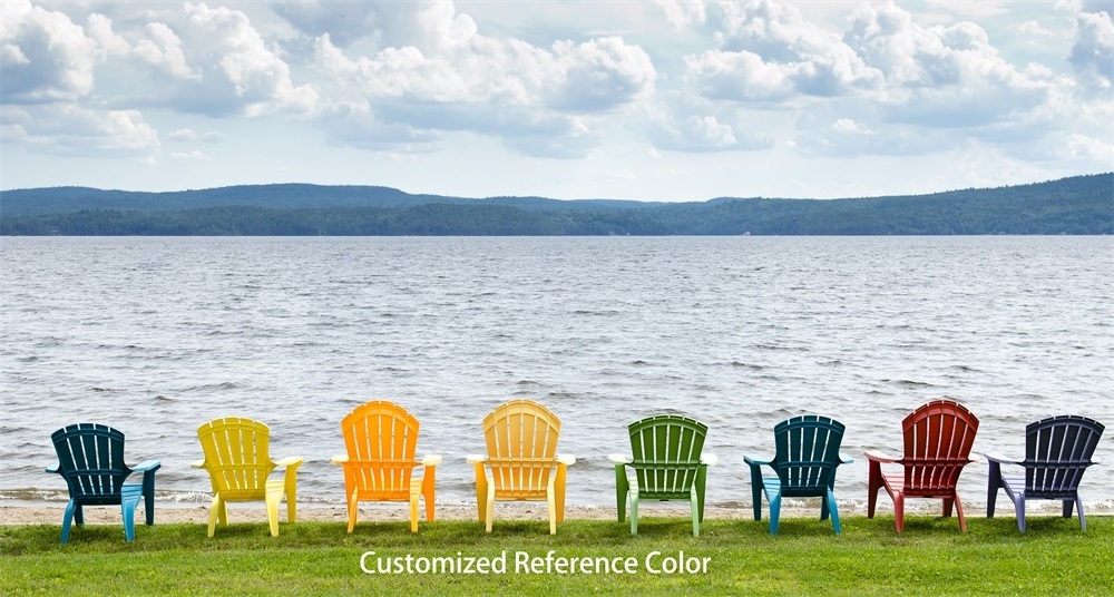 Outdoor patio beach Injection plastic Adirondack leisure chair garden KD plastic Adirondack chair