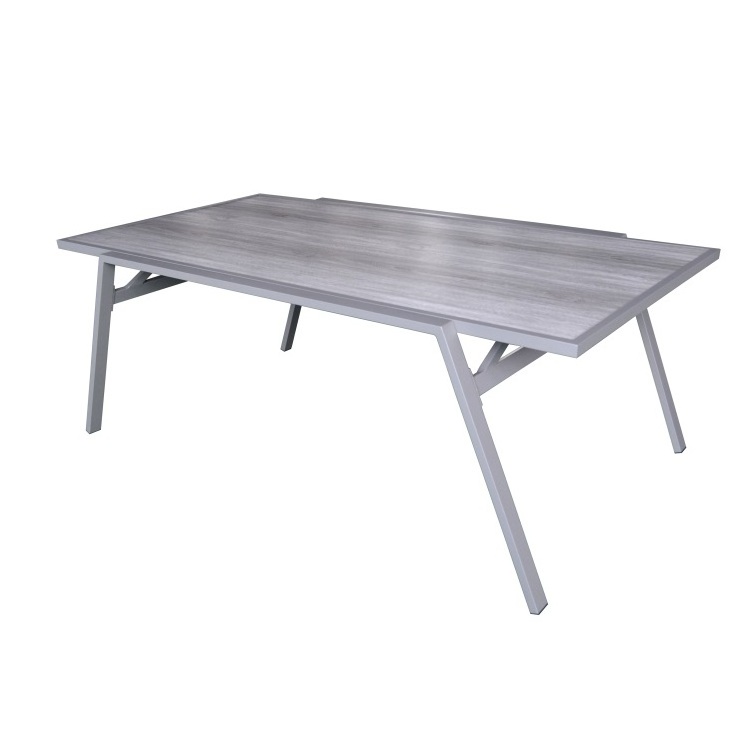 Yoho New Arrival Garden Furniture Outdoor Table High Quality Aluminum Patio Furniture Table With Marble Table Top