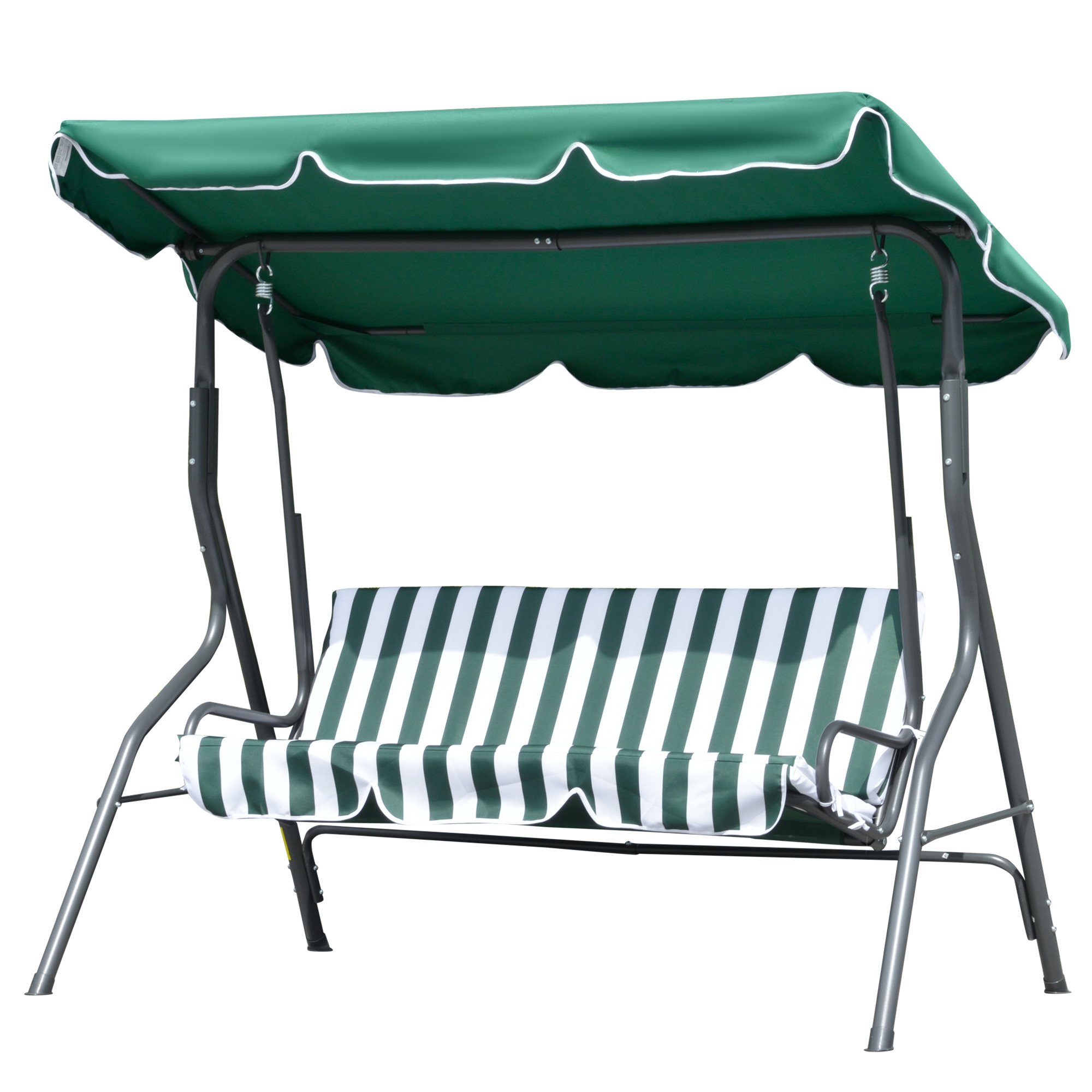 YOHO High Quality Leisure Garden Patio comfortable hanging outdoor swings bed Garden Swing 2 Seats With Canvas