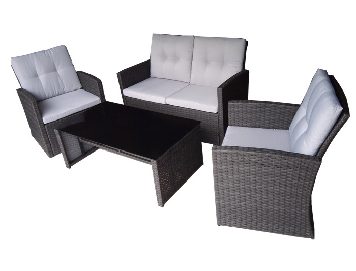 Yoho Modern Design High Quality All-Weather Recliner Sofa Set Rattan/Wicker Outdoor Furniture for Living Room and Park