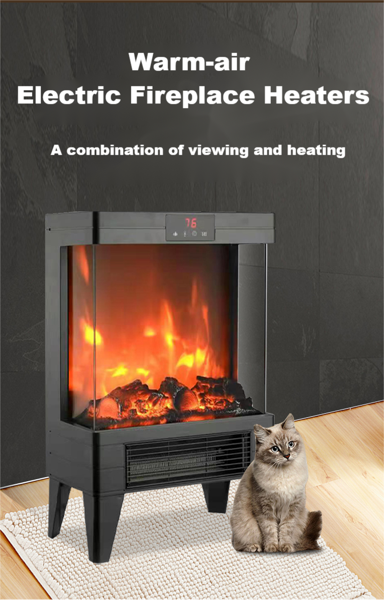 YOHO Indoor Heating stove warmer decorative High Quality 3D Fire Electric Fireplace With remote control