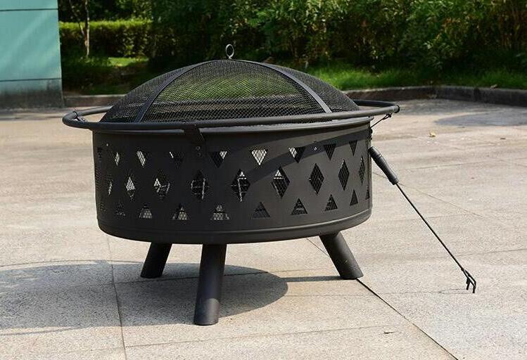 Garden  yard furniture with fire pit Fire Pit for Patio with BBQ Grill for camping