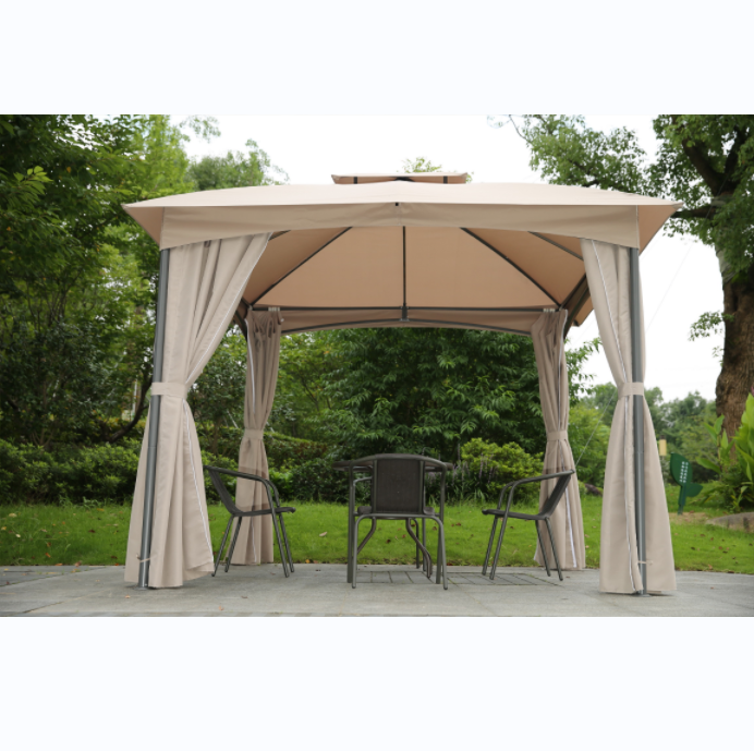 YOHO 10*10 High Quality All Weather Outdoor Garden Tent Folding Garden Gazebos Outdoor Europe Metal Frame Gazebo