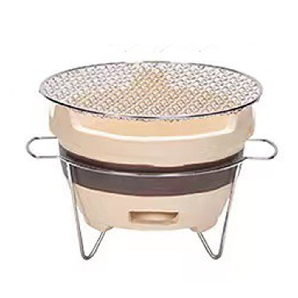 Outdoor Wood Burning  Clay Fire pit Bowl Clay  for garden with BBQ grill Outdoor terracotta fire pit charcoal With BBQ