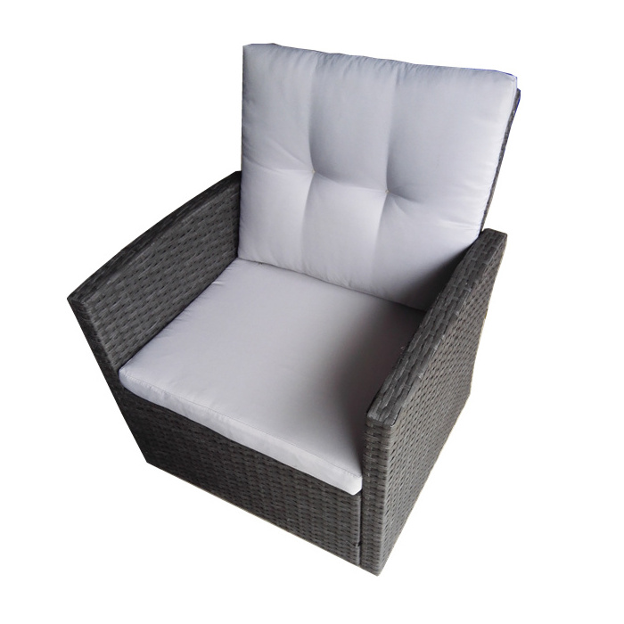 Yoho Modern Design High Quality All-Weather Recliner Sofa Set Rattan/Wicker Outdoor Furniture for Living Room and Park