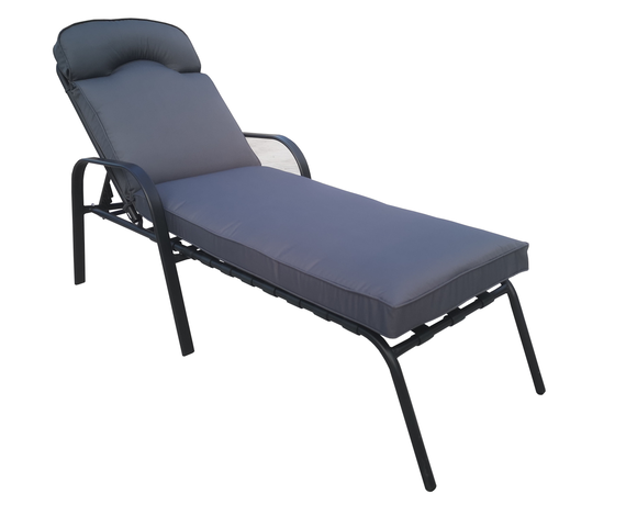 Patio Wicker sunbed steel rattan sun lounger bed S shape steel pool side sun lounger with big discount