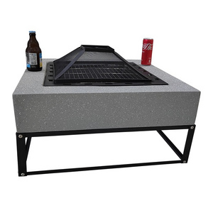 Yoho Wholesale Ethanol Fire Pit Table with Smokeless Alcohol Heater Garden Outdoor Fire Pit Table