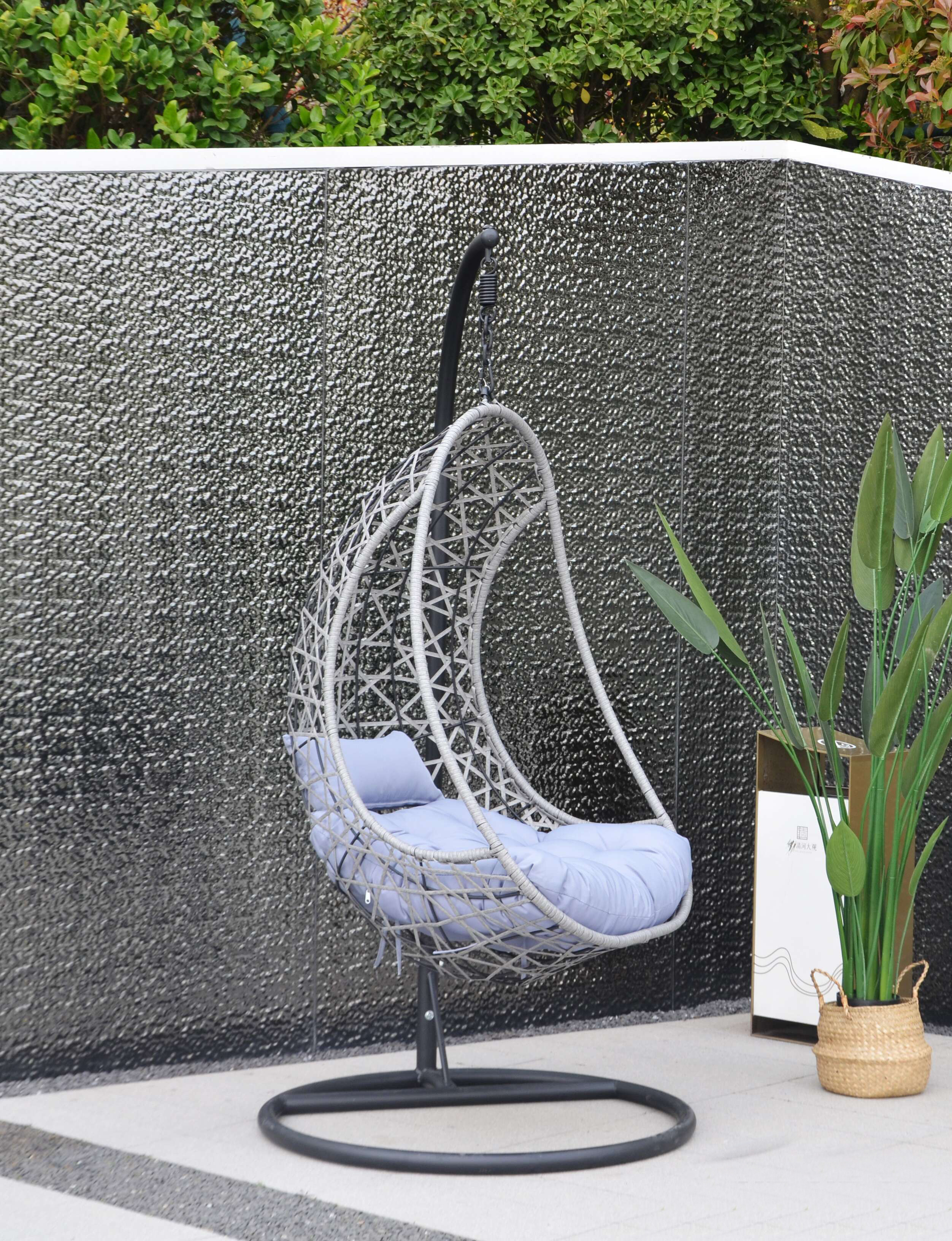 30% off YOHO Modern Indoor and Outdoor Hanging Egg Chair Rattan Swing Patio Stand for Bedroom or Park for Lovers