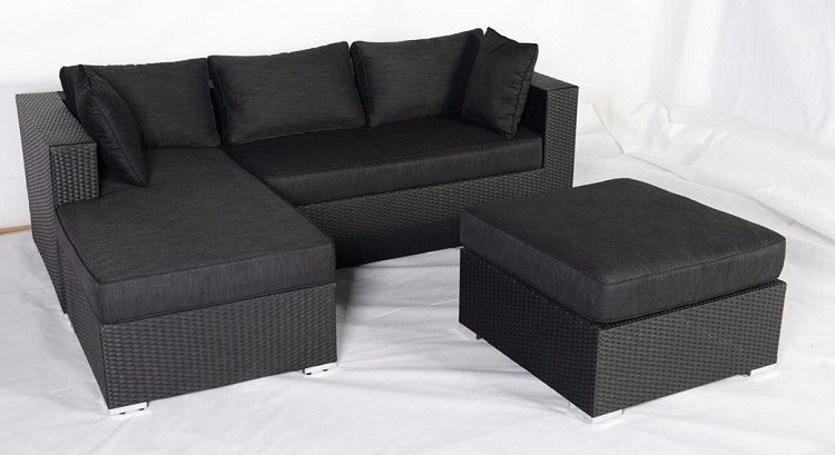 Yoho Modern Outdoor PE Rattan Lounge Sofa Set Garden Cube Hotel and Dining Use Grey Wicker Patio Furniture for Outdoor Use