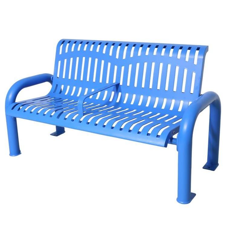 YOHO High Quality Outdoor Public Bench With Thermoplastic Coating Outside Bench For Garden Park