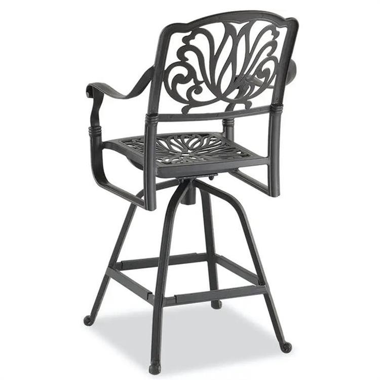 Wholesale Outdoor Swivel Dining Chair Cast Aluminum & Rattan with Gild for Patio Hotel Bedroom Park Apartment & Hall Use