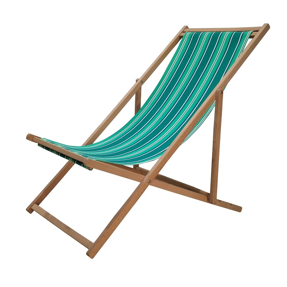 Yoho Beach Folding Deck Chair Portable Wooden Outdoor Leisure Wood outdoor chair folding Sunbeds Beach Chair