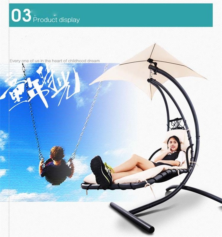 YOHO Deluxe Garden Helicopter Dream Chair Hanging Swing Hammock chair Sun Lounger Chaise Sunshade hanging porch chairs