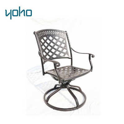 Bistro swivel chair cast aluminum armchair garden patio furniture swivel chair