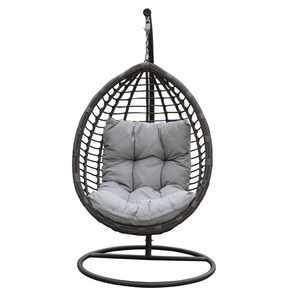 YOHO Hot sale outdoor garden Patio Swing Outdoor/Indoor wicker hanging chair egg K/D Basket swing hanging egg chair