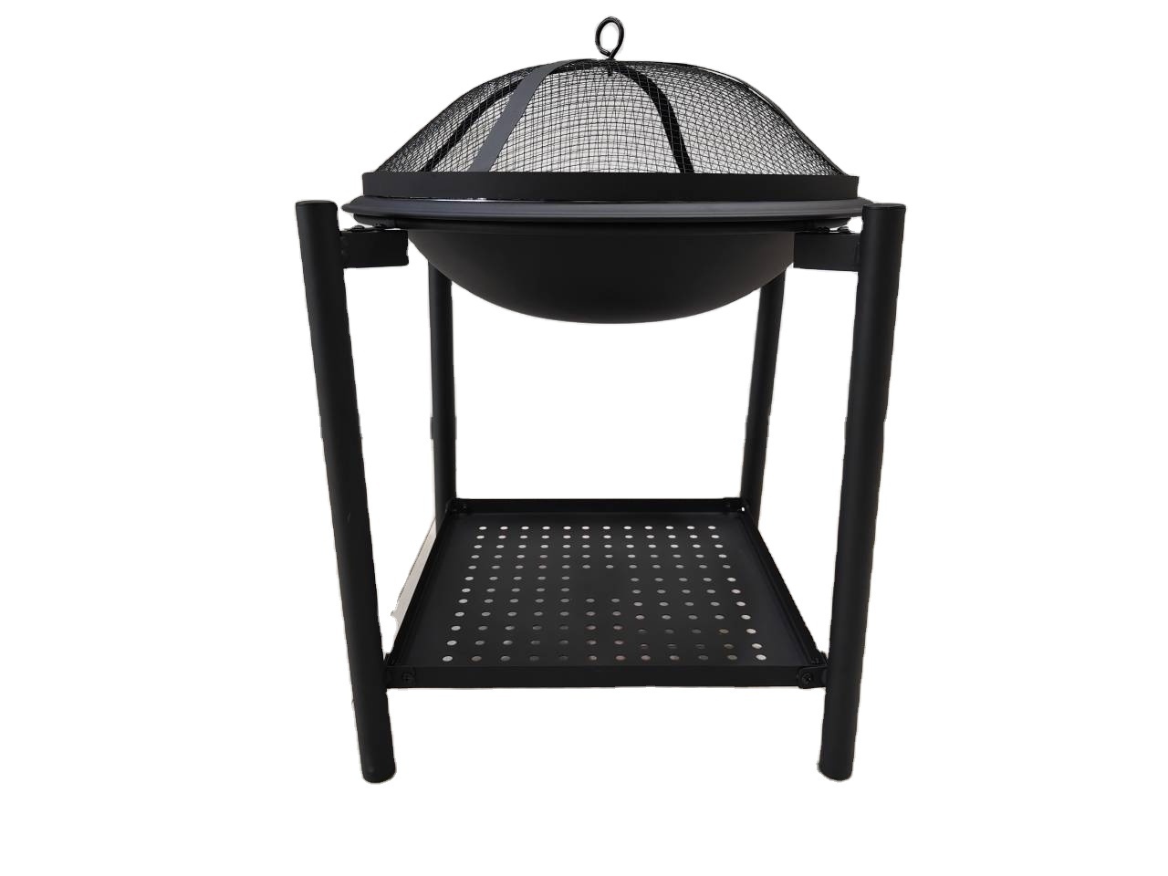 36 inch Outdoor Firepit Square fire Table Backyard Patio Garden Metal Wood Burning Fire Pits stove With Spark Screen