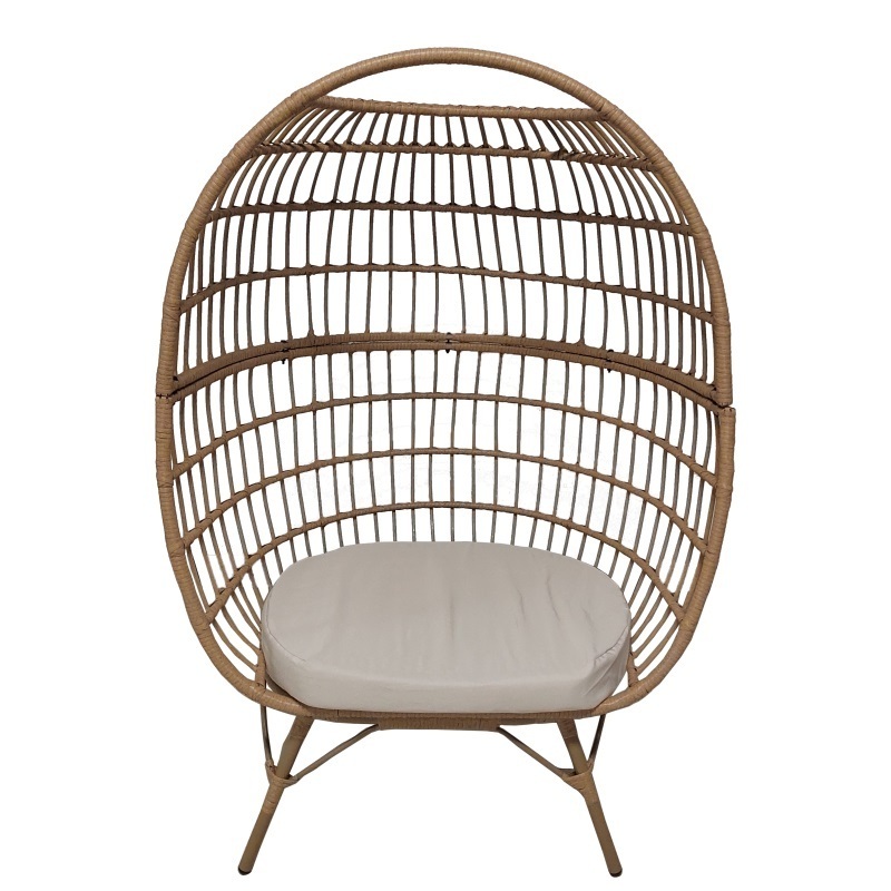 Yoho Hot Sale  rattan egg chair outdoor  and indoor egg swing chair with stand in modern style