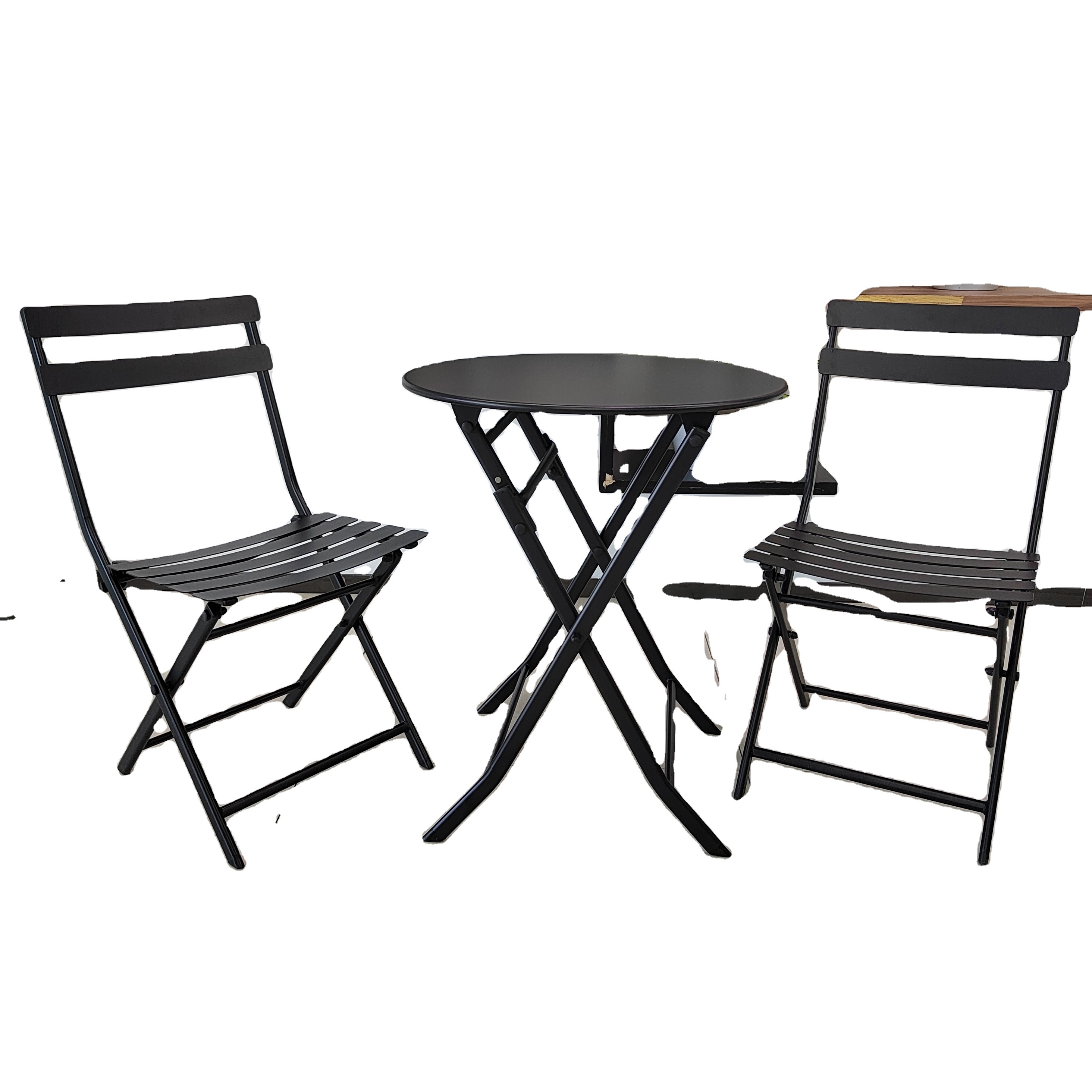 2 Seater Bistro Set Multi-Color Rattan Wicker Acapulco Lounge Chair With Woven Basket String Moon Chair And Glass table