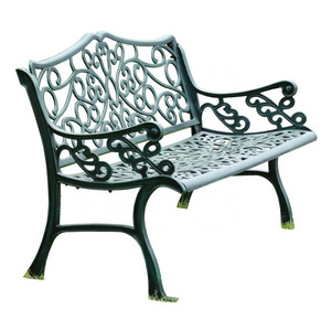 YOHO Best Selling Products 2020 in USA  Cast Aluminum Durable Lightweight Seating Metal Outdoor Patio Garden Benches